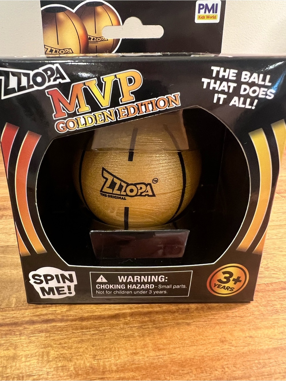 🔥New & Rare Zzzopa MVP Golden Edition Mini Basketball Fidget